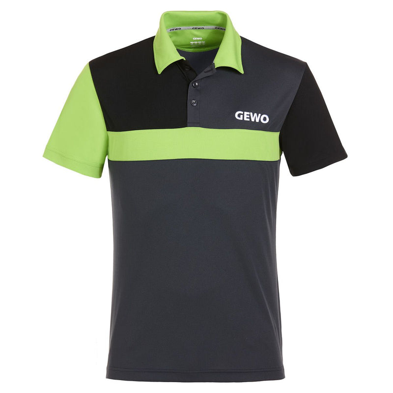 Gewo shirt Ravenna Cotton/Polyester Nine Iron/Lime