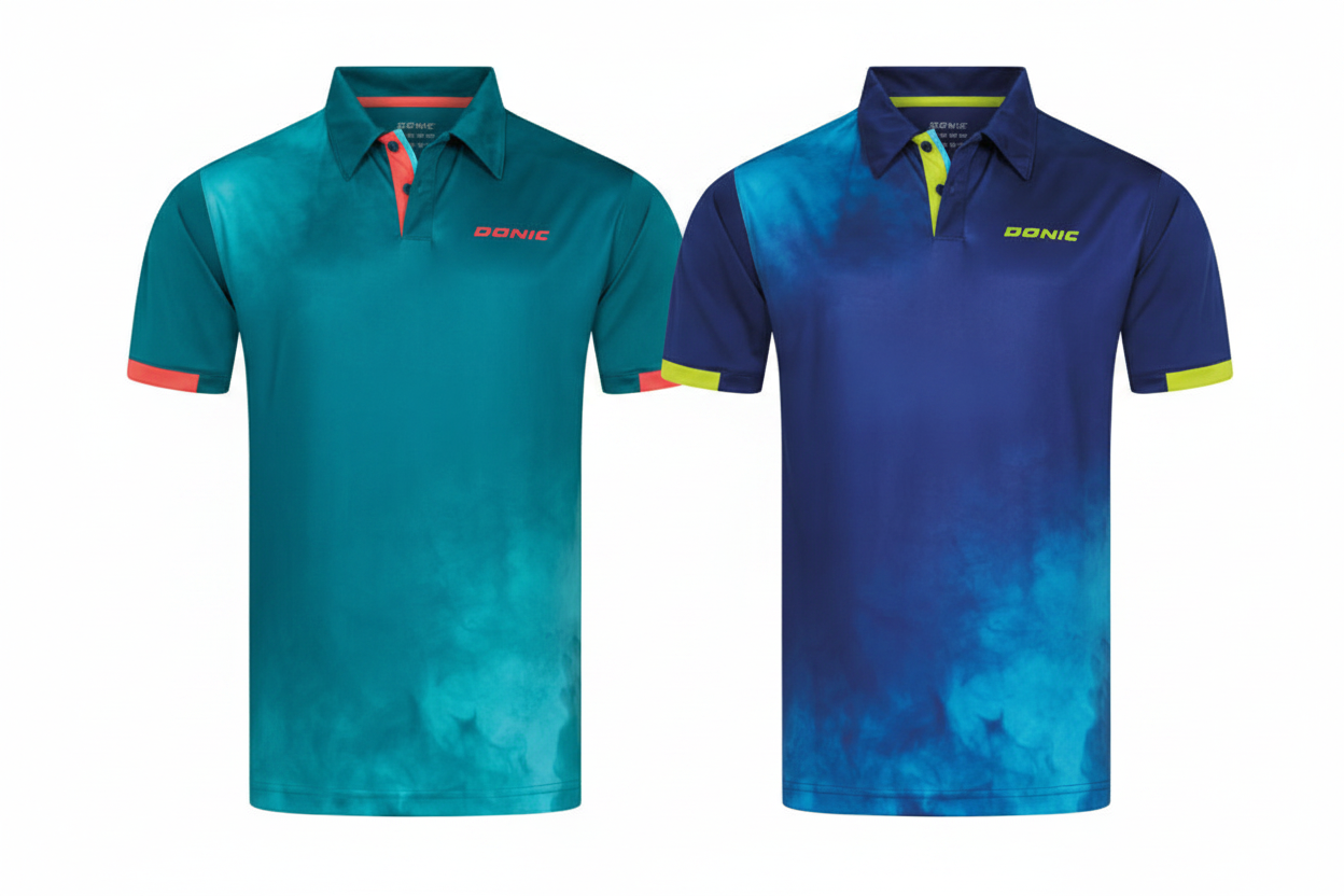 Donic Lyra Polo Shirts Naast Elkaar