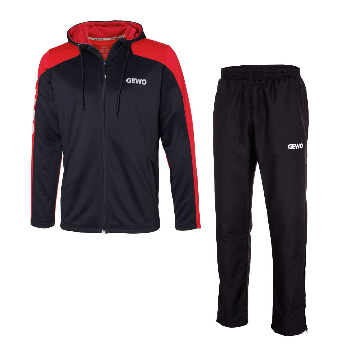 Gewo Tracksuit Leo black/red