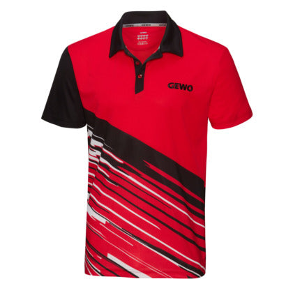 Gewo shirt Linares red/black