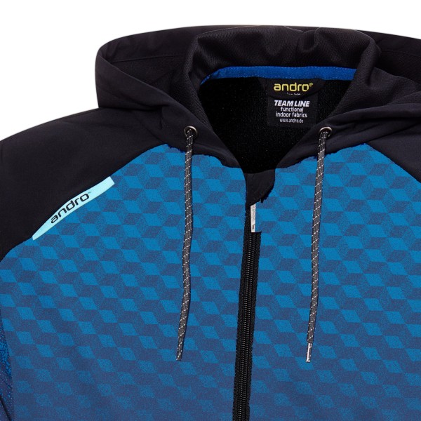 Andro Tracksuitjacket Millar black/blue