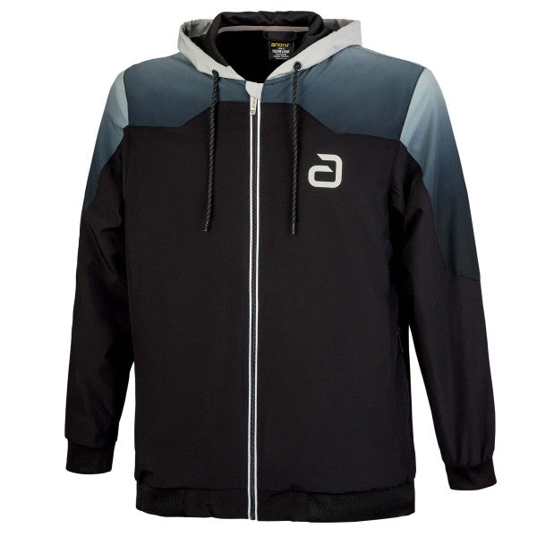 Andro Tracksuitjacket Salivan black/grey