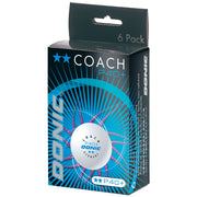 Donic Ball Coach ** P40+ white (6)