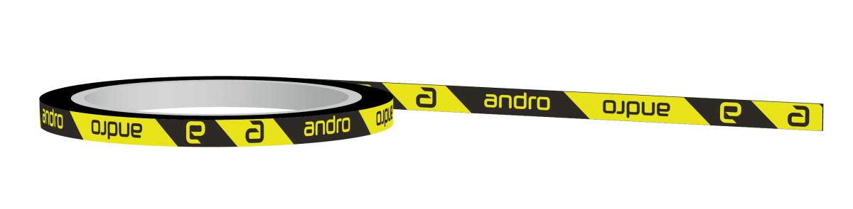 Andro Edge Tape CI 12mm-5m black/yellow